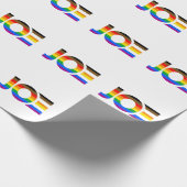 Joe LGBTQ inklusive Pride Flag Geschenkpapier (Ecke)