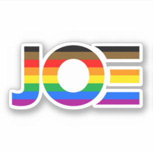Joe LGBTQ Inklusiver Flag-Sticker Aufkleber