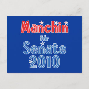 Joe Manchin für Senate 2010 Star Design Postkarte