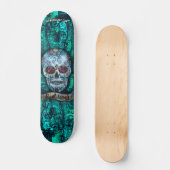 Joe morris Kunst-Schädel-Plattform Skateboard (Vorderseite)