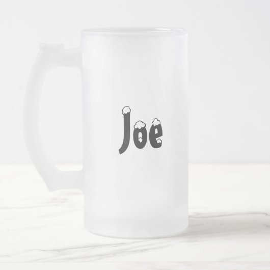 Joe-Name Art-mattierte Tasse (Links)