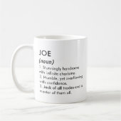 Joe name, Editable name, Custom name Kaffeetasse (Links)