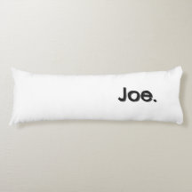 Joe. Name Wort in schwarzer Schrift auf weißem Gru
