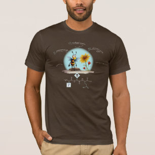 JOE Peptid, Bee-7 w/custom text, dunkel T-Shirt