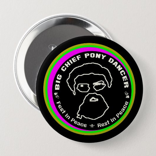 JOE PEREZ - Big Chief Pony Dancer Festival in Frie Button (Vorne & Hinten)