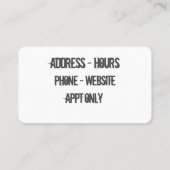 Joe-Schleppseil Visitenkarte (Rückseite)