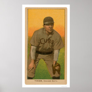 Joe-Stümper-Baseballkarte 1909 Poster