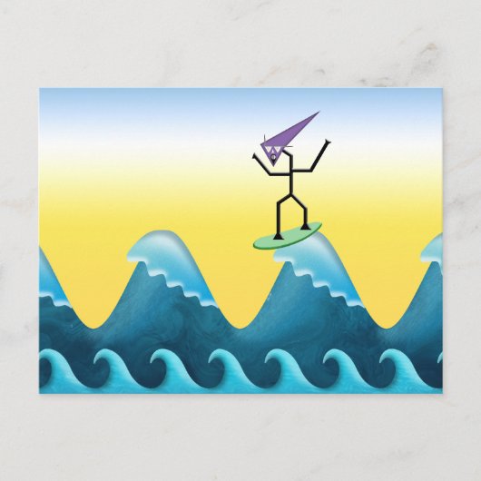 Joe Surfer Postkarte (Vorderseite)