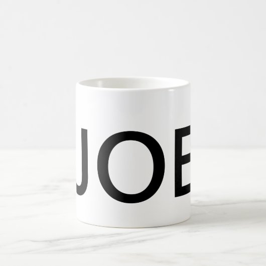 JOE-Text-Kaffee-Tassen-Trinkbehälter-Koffein Kaffeetasse (Mittel)