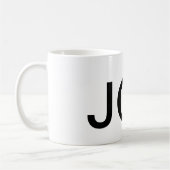 JOE-Text-Kaffee-Tassen-Trinkbehälter-Koffein Kaffeetasse (Links)