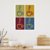 Joe Time Coffee Pop Art Mute Print Poster (Küche)