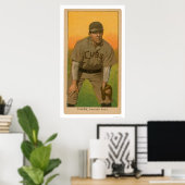 Joe Tinker Baseball Card 1909 Poster (Heimbüro)