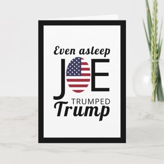 Joe Trumps amerikanische Flagge Karte (Vorderseite)