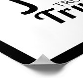 Joe Trumps amerikanische Flagge Poster (Ecke)