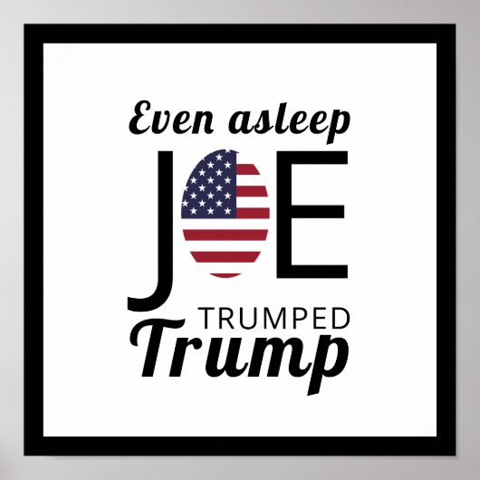Joe Trumps amerikanische Flagge Poster (Vorne)