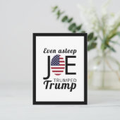 Joe Trumps amerikanische Flagge Postkarte (Stehend Vorderseite)