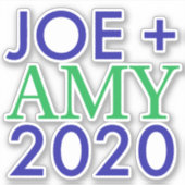 Joe und Amy 2020 Vinyl Sticker (Vorderseite)