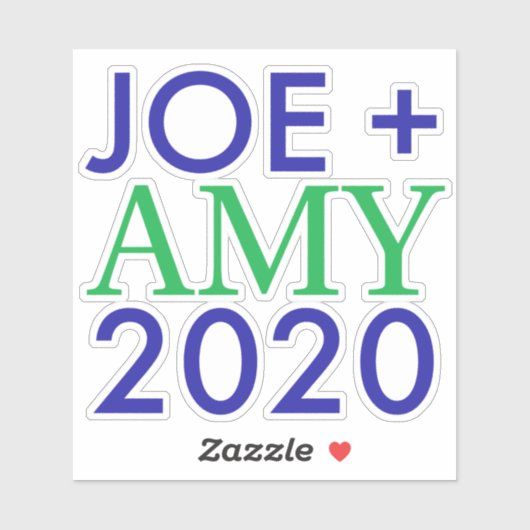 Joe und Amy 2020 Vinyl Sticker (Blatt)