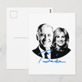 Joe und Jill Biden Signature Postkarte (Vorne/Hinten)