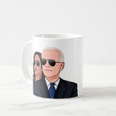 Joe und Kamala Aviators Kaffeetasse (Vorderseite Links)