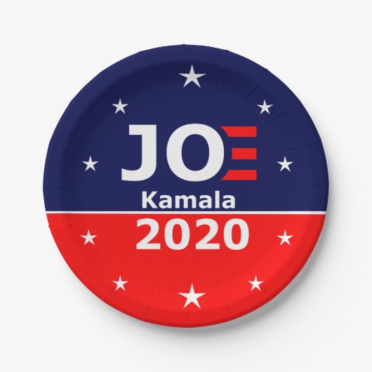 Joe und Kamala - Joe Biden Kamala Harris Pappteller (Vorderseite)