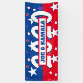 Joe und Kamala Patriotic Celebratory Political Banner (Vertikal)