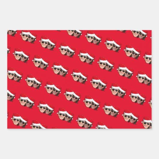 Joe und Kamala Weihnachten Geschenkpapier Set (Vorderseite 3)