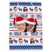Joe und Kamala Weihnachten Mittlere Geschenktüte (Vorderseite)