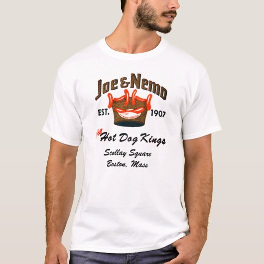 Joe und Nemo Hot Dogs Scollay Square Boston MA T-Shirt (Vorderseite)