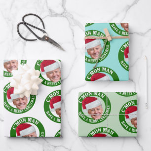 Joe Weihnachtsmannmütze - C'mon Man Schöne Weihnac Geschenkpapier Set