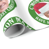 Joe Weihnachtsmannmütze - C'mon Mann Schöne Weihna Geschenkpapier (Rolleneckpunkt)