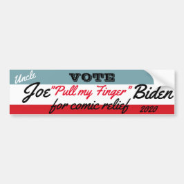 Joe "zieht meinen Finger" Biden Autoaufkleber