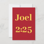 Joel 2:21 KJV Bible Verse Christlich Scripture Pic Karte (Rückseite)