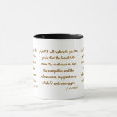 Joel 2:25 KJV Bible Verse Christliche Schrift Tasse (Zentrum)