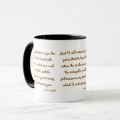 Joel 2:25 KJV Bible Verse Christliche Schrift Tasse (Vorderseite Links)