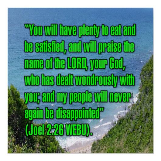 Joel 2:26 WEBU Poster (Vorderseite)