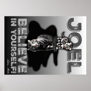 Joel- Glaube an dich selbst! Benutzerdefiniertes P Poster