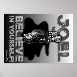 Joel- Glaube an dich selbst! Benutzerdefiniertes P Poster