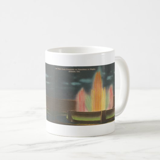 Joel Hurt Park Fountain, Atlanta, GA Kaffeetasse (VorderseiteRechts)