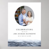 JOEL Minimalistisch Ocean Water Foto Begrüßung Poster (Vorne)