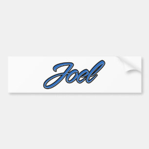 Joel Name blue Aufkleber Sticker Autoaufkleber