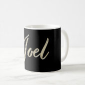 Joel Name whitegold Tasse Teetasse Kaffeetasse (VorderseiteRechts)