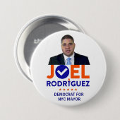 Joel Rodriguez für NYC Bürgermeister im Jahre 2017 Button (Vorne & Hinten)