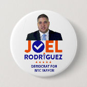 Joel Rodriguez für NYC Bürgermeister im Jahre 2017 Button (Vorderseite)