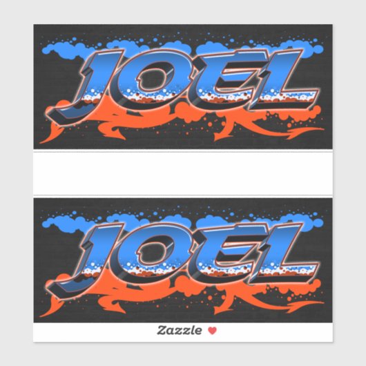 Joel Vorname Name Graffiti Aufkleber Sticker (Blatt)