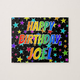 "JOEL" Vorname, Spaß "GLÜCKLICHER BIRTHTAG" Puzzle