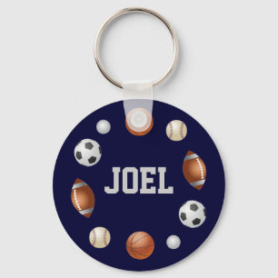 Joel World of Sports Key Chain - Blue Schlüsselanhänger
