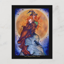 Joelle Halloween-Hexenkarte von Renee Postkarte
