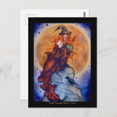 Joelle Halloween-Hexenkarte von Renee Postkarte (Vorne/Hinten)