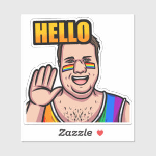 JoeMLyman Hello Aufkleber